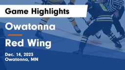 Owatonna  vs Red Wing  Game Highlights - Dec. 14, 2023