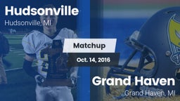 Matchup: Hudsonville High vs. Grand Haven  2016