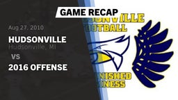 Recap: Hudsonville  vs. 2016 Offense 2010