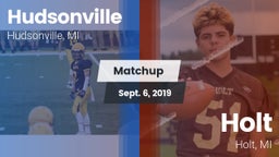 Matchup: Hudsonville High vs. Holt  2019