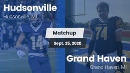 Matchup: Hudsonville High vs. Grand Haven  2020