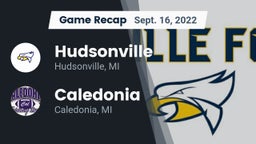 Recap: Hudsonville  vs. Caledonia  2022