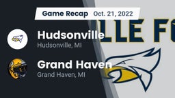 Recap: Hudsonville  vs. Grand Haven  2022