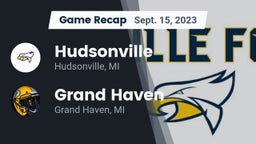Recap: Hudsonville  vs. Grand Haven  2023