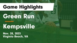 Green Run  vs Kempsville  Game Highlights - Nov. 28, 2023