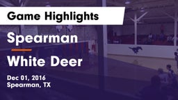 Spearman  vs White Deer  Game Highlights - Dec 01, 2016