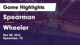 Spearman  vs Wheeler  Game Highlights - Dec 08, 2016