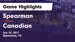 Spearman  vs Canadian  Game Highlights - Jan 13, 2017