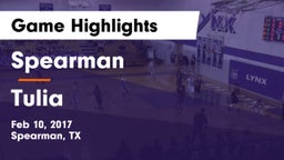 Spearman  vs Tulia  Game Highlights - Feb 10, 2017