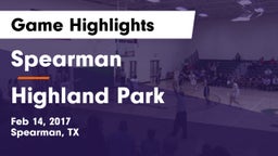 Spearman  vs Highland Park  Game Highlights - Feb 14, 2017