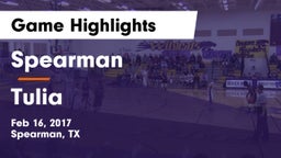 Spearman  vs Tulia  Game Highlights - Feb 16, 2017