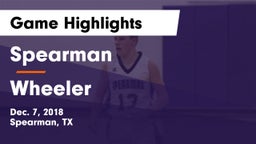 Spearman  vs Wheeler  Game Highlights - Dec. 7, 2018