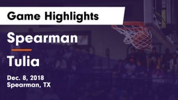 Spearman  vs Tulia  Game Highlights - Dec. 8, 2018