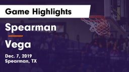 Spearman  vs Vega  Game Highlights - Dec. 7, 2019