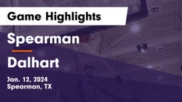 Spearman  vs Dalhart  Game Highlights - Jan. 12, 2024