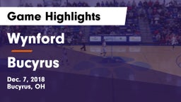 Wynford  vs Bucyrus  Game Highlights - Dec. 7, 2018