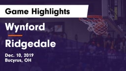 Wynford  vs Ridgedale  Game Highlights - Dec. 10, 2019