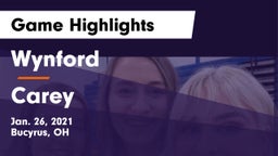 Wynford  vs Carey  Game Highlights - Jan. 26, 2021