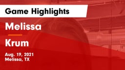 Melissa  vs Krum  Game Highlights - Aug. 19, 2021