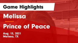 Melissa  vs Prince of Peace  Game Highlights - Aug. 13, 2021