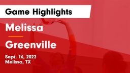 Melissa  vs Greenville  Game Highlights - Sept. 16, 2022