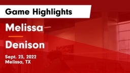 Melissa  vs Denison  Game Highlights - Sept. 23, 2022