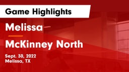 Melissa  vs McKinney North  Game Highlights - Sept. 30, 2022