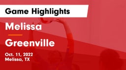 Melissa  vs Greenville  Game Highlights - Oct. 11, 2022