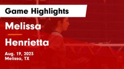Melissa  vs Henrietta  Game Highlights - Aug. 19, 2023