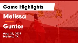 Melissa  vs Gunter  Game Highlights - Aug. 26, 2023