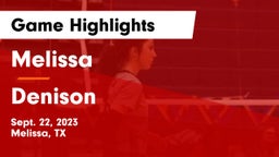 Melissa  vs Denison  Game Highlights - Sept. 22, 2023