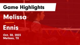 Melissa  vs Ennis Game Highlights - Oct. 30, 2023