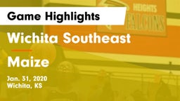 Wichita Southeast  vs Maize  Game Highlights - Jan. 31, 2020