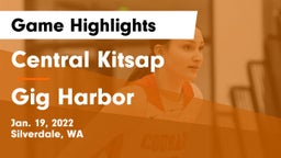 Central Kitsap  vs Gig Harbor  Game Highlights - Jan. 19, 2022
