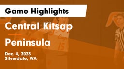 Central Kitsap  vs Peninsula  Game Highlights - Dec. 4, 2023