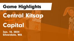 Central Kitsap  vs Capital  Game Highlights - Jan. 10, 2024