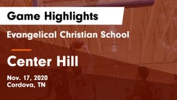 Evangelical Christian School vs Center Hill Game Highlights - Nov. 17, 2020