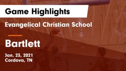 Evangelical Christian School vs Bartlett  Game Highlights - Jan. 23, 2021