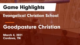 Evangelical Christian School vs Goodpasture Christian  Game Highlights - March 4, 2021