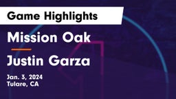 Mission Oak  vs Justin Garza  Game Highlights - Jan. 3, 2024