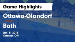 Ottawa-Glandorf  vs Bath  Game Highlights - Jan. 5, 2018