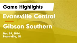Evansville Central  vs Gibson Southern  Game Highlights - Dec 09, 2016