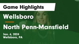 Wellsboro  vs North Penn-Mansfield Game Highlights - Jan. 6, 2024