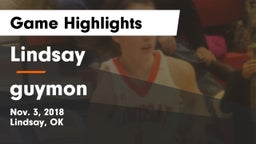 Lindsay  vs guymon Game Highlights - Nov. 3, 2018