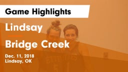 Lindsay  vs Bridge Creek  Game Highlights - Dec. 11, 2018
