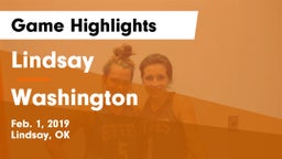 Lindsay  vs Washington  Game Highlights - Feb. 1, 2019