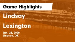 Lindsay  vs Lexington  Game Highlights - Jan. 28, 2020