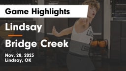 Lindsay  vs Bridge Creek  Game Highlights - Nov. 28, 2023