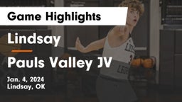 Lindsay  vs Pauls Valley JV Game Highlights - Jan. 4, 2024