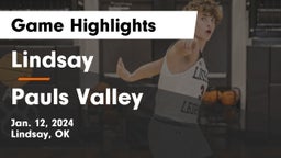 Lindsay  vs Pauls Valley  Game Highlights - Jan. 12, 2024